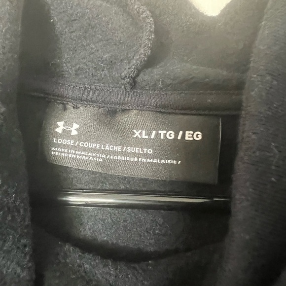 Woman’s Cowl neck Under Armour Black Hoodie Size L - Picture 2 of 3